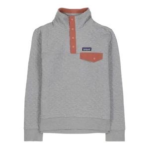 Patagonia Organic Cotton Quilt Snap-T Medium Pullover Sweatshirt Sweater Grey M